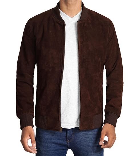 Maple Brown Suede Jacket .